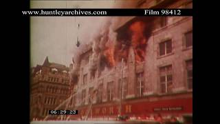 Manchester Woolworth store fire 1979 Archive film 98412 [upl. by Vala249]