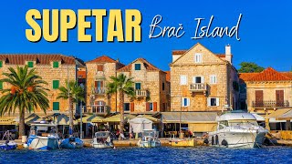 Supetar town in the Adriatic sea Brač Island Croatia [upl. by Llenrup]