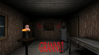 Playing Granny AGAIN 1 Life Only [upl. by Dorahs158]