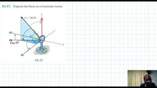 F217 Force Vector Chapter 2 Hibbeler Statics Benam Academy [upl. by Grannie]