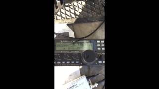 Testing VLF converter and active antenna on KX3 receiving DCF77 [upl. by Gabriell]