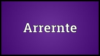 Arrernte Meaning [upl. by Rehpatsirhc]