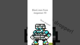 Block man shorts megaman11 capcomgames blockhead blockman gaming games 8bit [upl. by Eiramesor731]