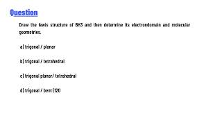 Draw the lewis structure of BH3 and then determine its electrondomain and molecular geometries [upl. by Nylirad]