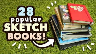 28 Popular Sketchbooks  Sketchbook Masterlist based on your comments [upl. by Obel808]