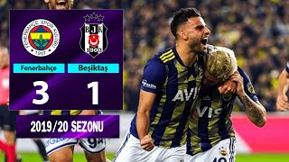 ÖZET Fenerbahçe 31 Beşiktaş  16 Hafta  201920 [upl. by Neeneg]