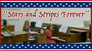 Stars And Stripes Forever • Piano DuetDuo [upl. by Esinyt]