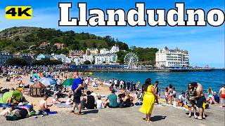 Wales CONWY Town Centre and LLANDUDNO Seafront WALK TOUR United Kingdom UK 4K [upl. by Ainorev]