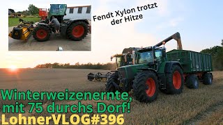 LohnerVLOG396 Hektarjagd mit dem Fendt Xylon 524 und den New Holland CX 8050 in Stoppel und Weizen [upl. by Lincoln586]