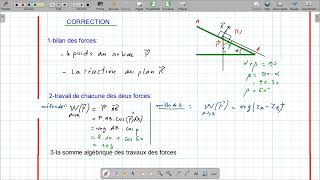 Travail et puissance d’une forceexercice n 2 [upl. by Eiramoj]