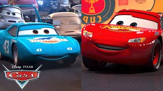 Strip quotThe Kingquot Weathers Gives Lightning McQueen Advice  Pixar Cars [upl. by Gaven]