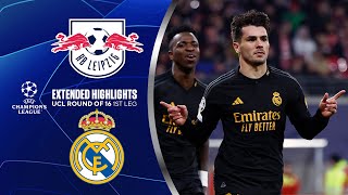 RB Leipzig vs Real Madrid Extended Highlights  UCL Round of 16 1st Leg  CBS Sports Golazo [upl. by Nehte]