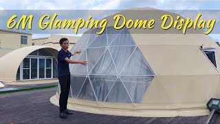 Dia6m Luxury Geodesic Dome on Shelter Rooftop Display Area [upl. by Nagaer]