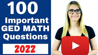 GED MATH 2022  Pass the GED with EASE [upl. by Namia]