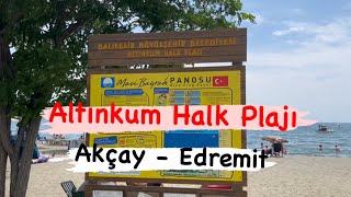 ALTINKUM HALK PLAJI  AKÇAY  EDREMİT  BALIKESİR [upl. by Hakvir]