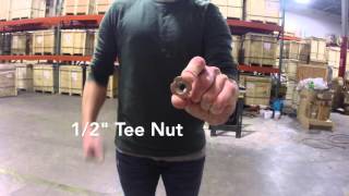 How to Attach Casters Tee Nuts [upl. by Meldon]