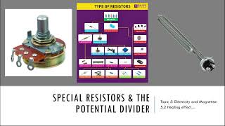 Types of Resistors and Potential Dividers  IB Physics [upl. by Alleusnoc]