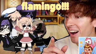 The Afton family react to flamingo part 1 [upl. by Liuqa]