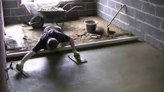 Screeding a Floor  Property Maintenance South Bucks and Chilterns  Plastering amp Decorating [upl. by Rosette]