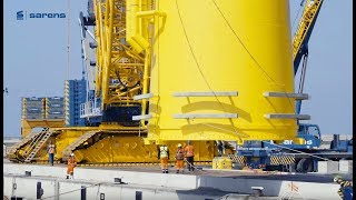 Corporate video  Sarens Two of the world’s biggest crawler cranes working in tandem [upl. by Adla]