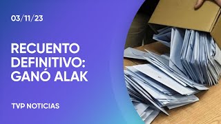 Recuento definitivo en La Plata ganó Alak [upl. by Froemming999]