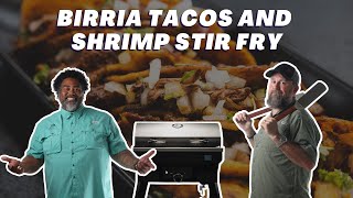 Funday Friday Birria Tacos and Shrimp Stir Fry [upl. by Spain]