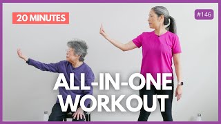 All in One Workout  Exercises for Seniors Beginners [upl. by Oniram]