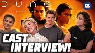 The Spice Flows In Our Dune 2 Cast Interview Timothée Chalamet Austin Butler Zendaya amp More [upl. by Amlev]