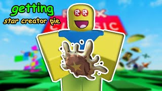 Getting the Star Creator Pie Exclusive in the Classic Event Roblox [upl. by Atiuqam]