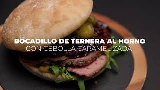 El bocadillo definitivo de ternera al horno con cebolla caramelizada [upl. by Ahsemo]