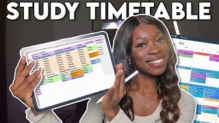 HOW TO MAKE THE BEST STUDY TIMETABLE that youll actually stick to ✨📚 [upl. by Anidnamra]