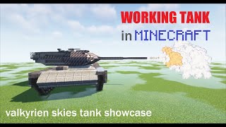 Working tank in Minecraft  Valkyrien Skies tank showcase [upl. by Spitzer]