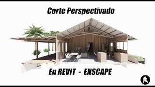 Corte Perspectivado  Sección Fugada en REVIT y ENSCAPE [upl. by Shah117]