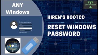 Windows Password Reset Using Hiren’s BootCD [upl. by Aifoz]