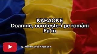 Doamne ocroteștei pe români Fa  min  KARAOKE [upl. by Arundel]