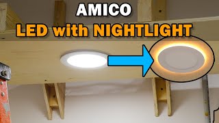 Amico Recessed Lights with Nightlight full Install [upl. by Ettenahs746]