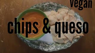 Chips amp Salsa Con quotQuesoquot  VEGAN RECIPE  HCLF and OIL FREE [upl. by Yerroc]