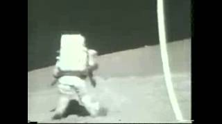 Apollo 17 Astronaut Falls on the Moon  Video [upl. by Rosenzweig]