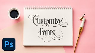 Customize Fonts in Seconds Photoshop Shorts [upl. by Linskey]