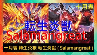 【遊戲王ADS】十月表 轉生炎獸 転生炎獣  Salamangreat  實戰紀錄 Duel Records 遊戯王ADS 遊戯王 [upl. by Auqinihs475]