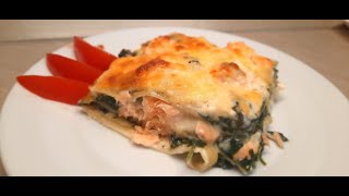 Lasagne mit Lachs und Spinat [upl. by Smeaj708]