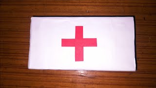 First aid kit making at home for school projectDIY first aid Box First aid kit making at home [upl. by Nevai246]