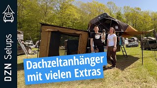 Dachzeltanhänger mit vielen Extras I DZN Setup Insignia mit Vickywood Dachzelt auf Campinganhänger [upl. by Deane]