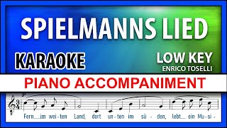 Spielmanns Lied Serenade KARAOKE Toselli Low Voice [upl. by Haiacim]