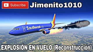 Explosión 💥En Vuelo Reconstrucción South West 1380 [upl. by Dymphia]