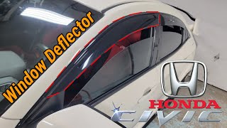 Easy Peasy Honda OE Window Deflector [upl. by Anyl]