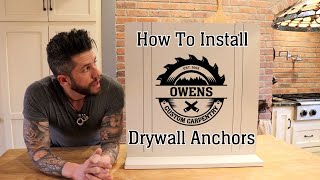 How To Install Drywall Anchors [upl. by Binah]