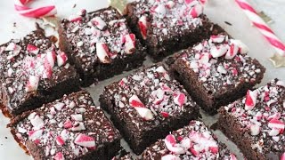 Peppermint Candy Cane Brownies [upl. by Ahsimet]