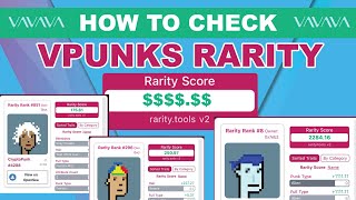 HOW TO CHECK VPUNKS NFT RARITY USING RARITY TOOLS  VECHAIN NFTS [upl. by Fogg]