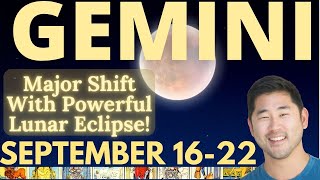 GEMINI  Major Enormous Change With Powerful Eclipse September 1622 Tarot Horoscope [upl. by Anniram]